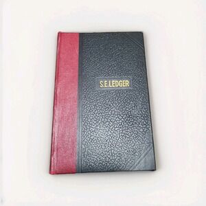 Vintage 1960s S.E. Ledger Miniature Hard Cover 124 Pages + Index